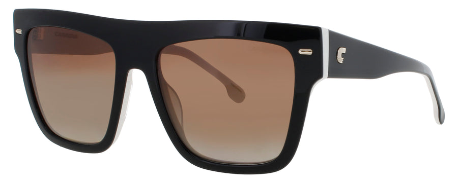 CARRERA 3016/S Frame BLACK WHITE Lens BROWN POLARIZED