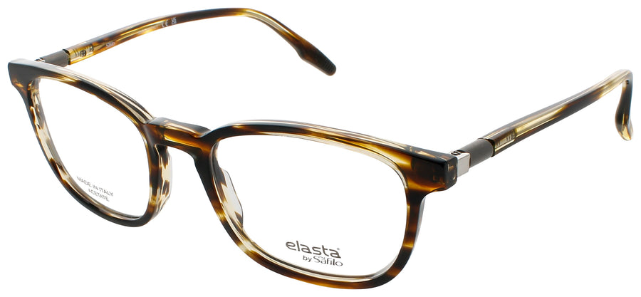 ELASTA E 8002 Frame STRIPED BROWN Lens DEMO