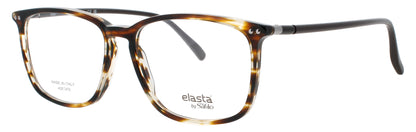 ELASTA E-8004 Frame STRIPED BLACK / WHITE Lens DEMO
