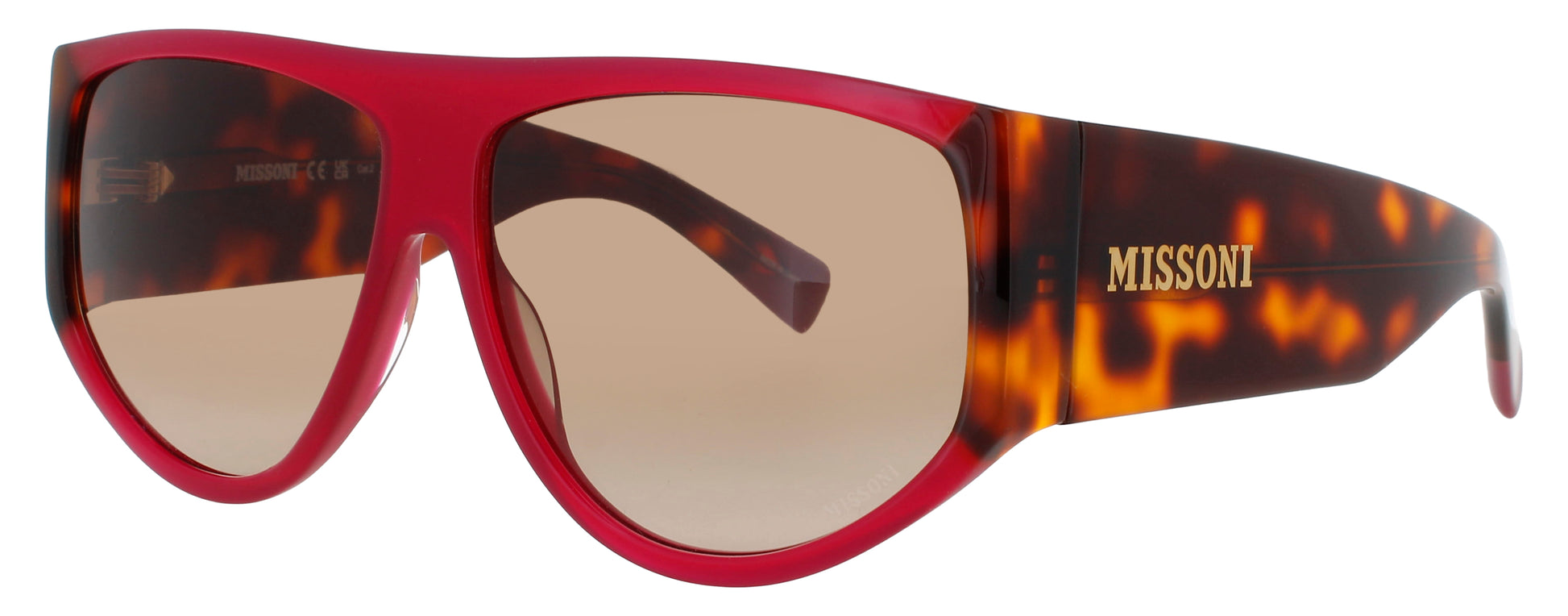 MISSONI MIS-0165/S Frame CYCLAMEN RED TORTOISE Lens BROWN GRADIENT