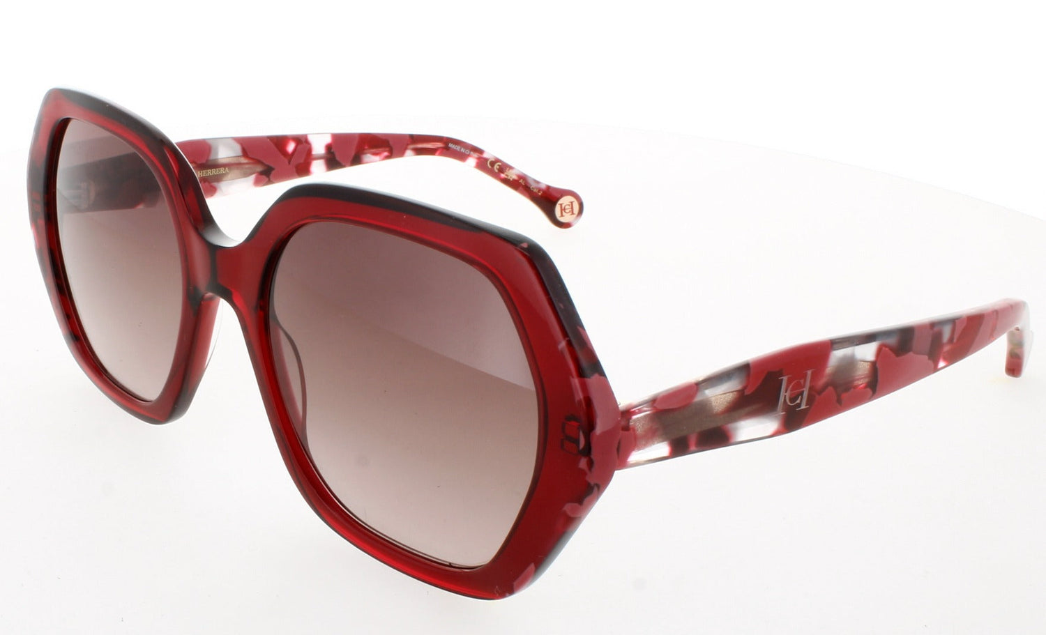 CAROLINA HERRERA HER 0181/S Frame BURGUNDY RED HAVANA Lens BROWN SHADED