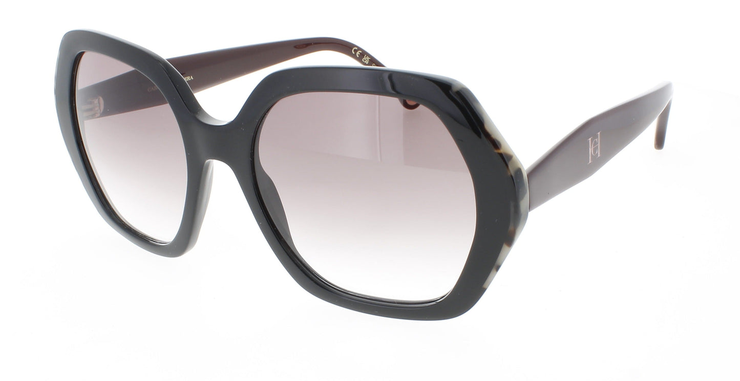 CAROLINA HERRERA HER 0181/S Frame BLACK BURGUNDY Lens PINK SHADED