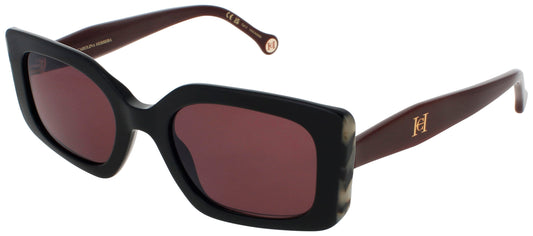 CAROLINA HERRERA HER 0182/S Frame BLACK BURGUNDY Lens PINK