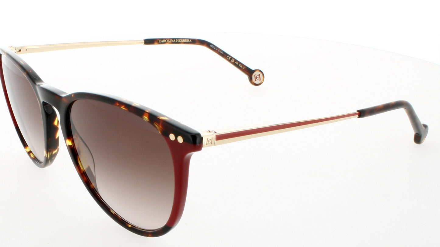 CAROLINA HERRERA HER 0184/S Frame HAVANA RED Lens BROWN GRADIENT