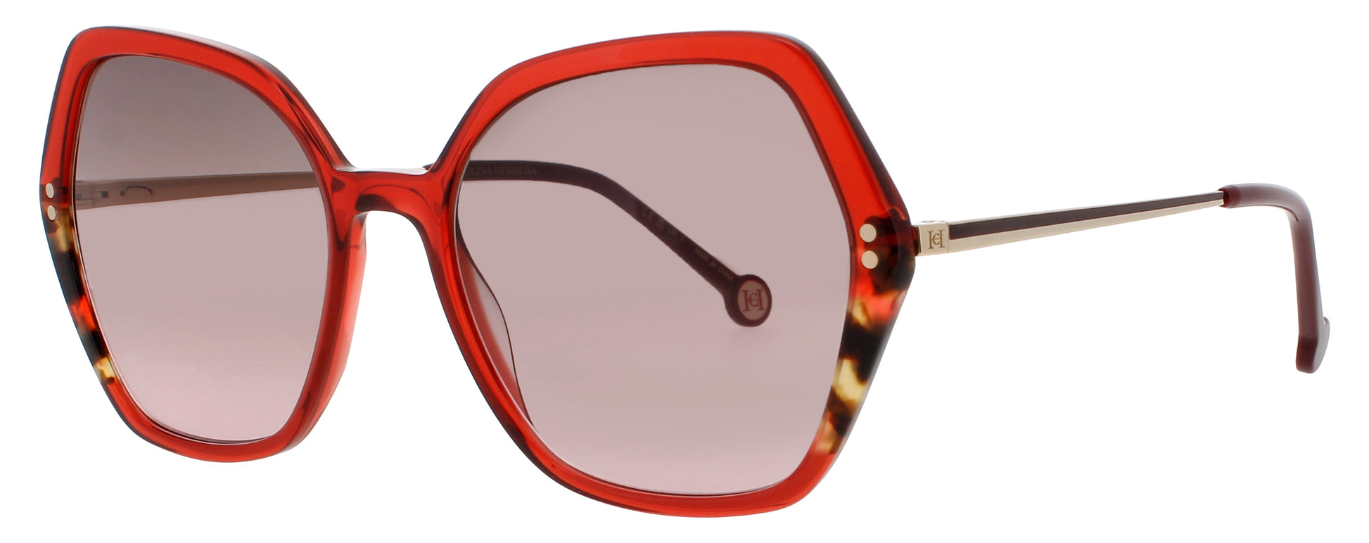 CAROLINA HERRERA HER 0185/S Frame BURGUNDY/HAVANA Lens BROWN/PINK