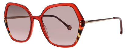 CAROLINA HERRERA HER 0185/S Frame BURGUNDY/HAVANA Lens BROWN/PINK