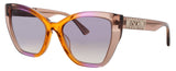 MOSCHINO MOS155/S Frame BROWN ORANGE Lens GRADIENT GREY TO PINK