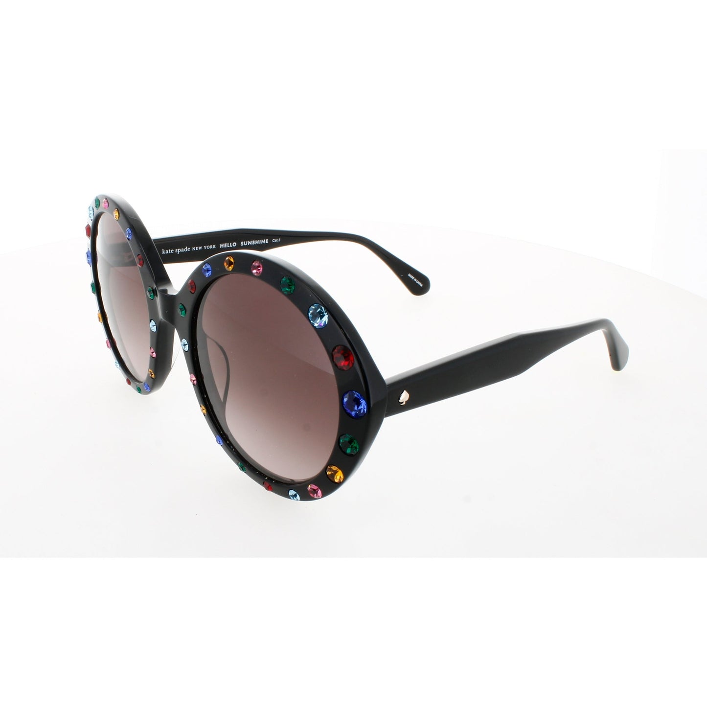 KATE SPADE ZYA/G/S/STRASS Frame BLACK MULTICOLOR Lens BROWN GRADIENT