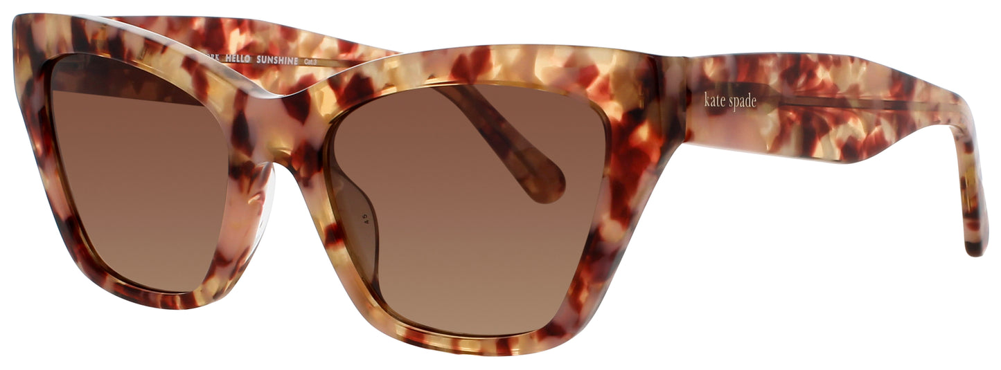 KATE SPADE FAY/G/S Frame PINK HAVANA Lens BROWN
