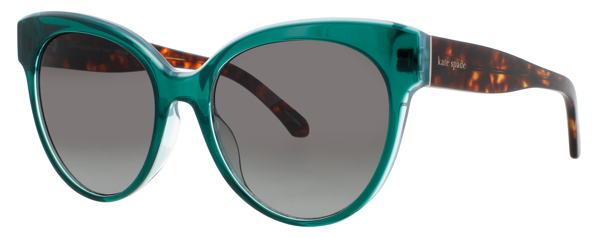 KATE SPADE AUBRIELLA/G/S Frame GREEN Lens DARK GREY FLASH