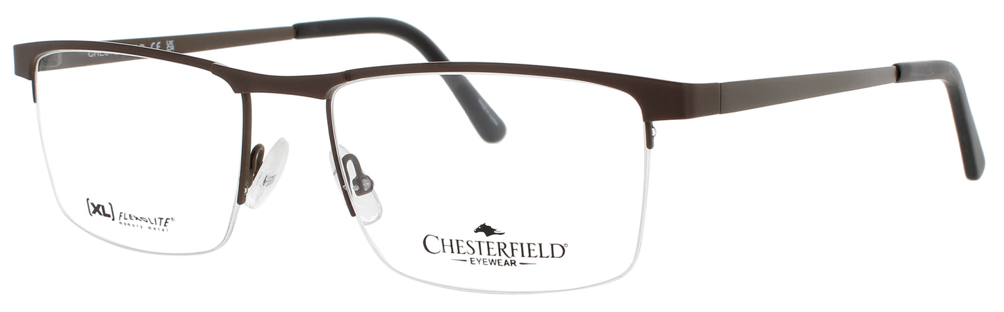 CHESTERFIELD CH-113XL Frame MATTE BLACK / WHITE Lens DEMO
