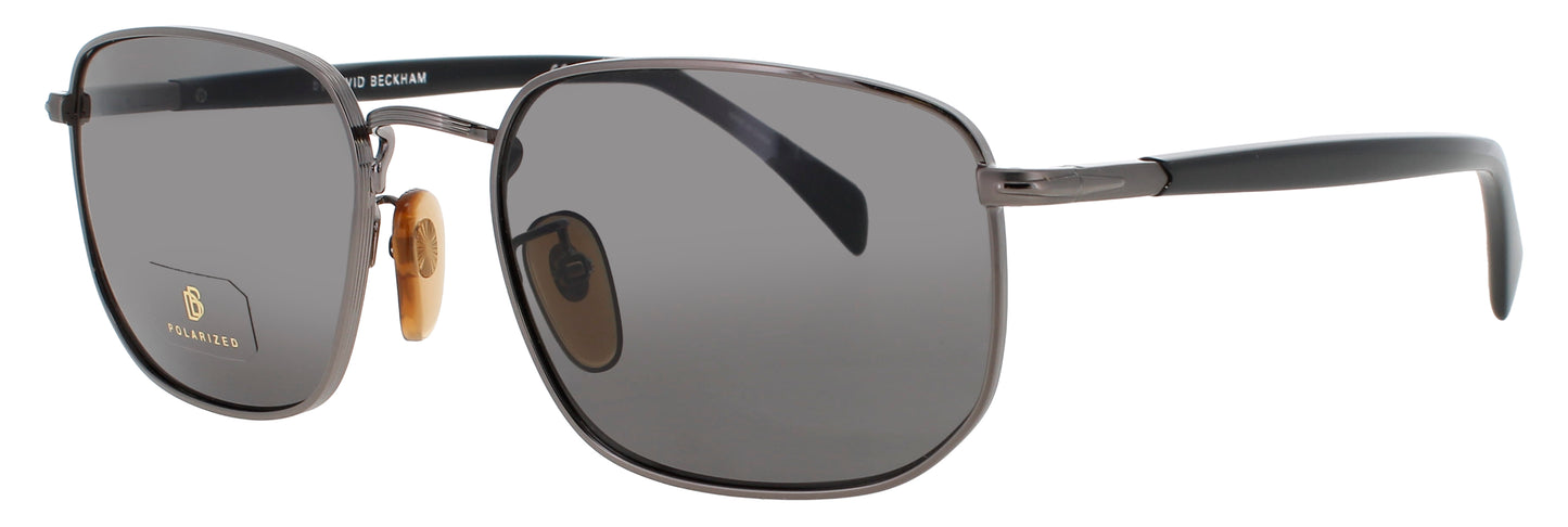 DAVID BECKHAM 1143/S Frame DARK RUTHENIUM Lens GREY POLARIZED