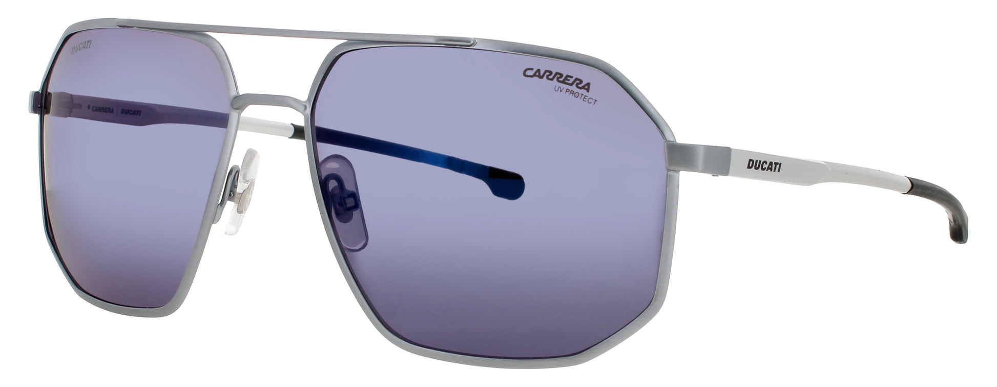 CARRERA CARDUC-037/S Frame MATTE PALLADIUM Lens SKY BLUE MIRROR