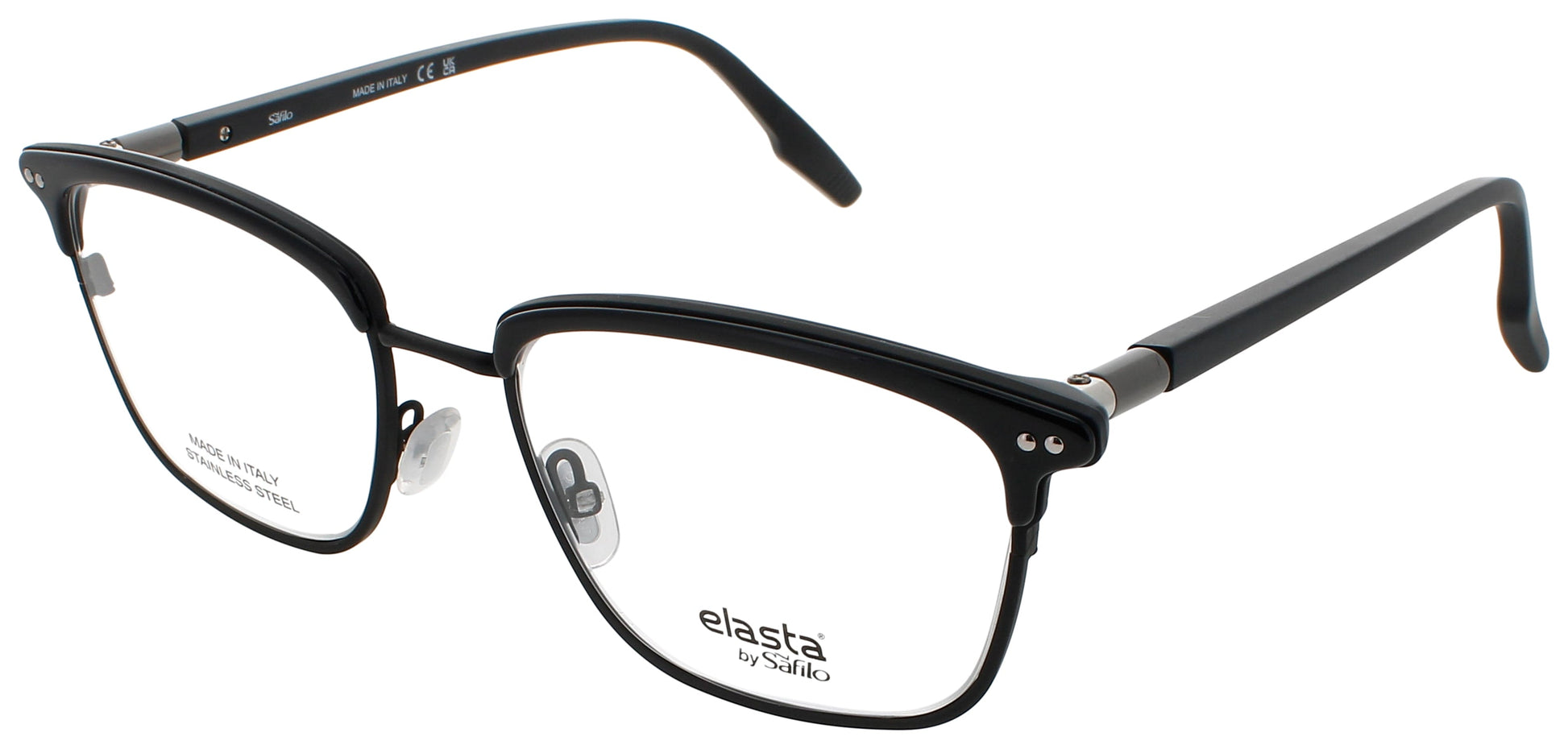 ELASTA E 8008 Frame MATTE BLACK Lens DEMO