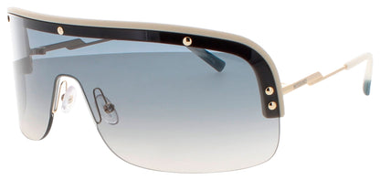 MISSONI MIS 0185/S Frame MATTE BEIGE GOLD Lens BLUE SHADED PEACH