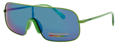POLAROID PLD-6222/S Frame GREEN Lens GREY MIRROR POLARIZED