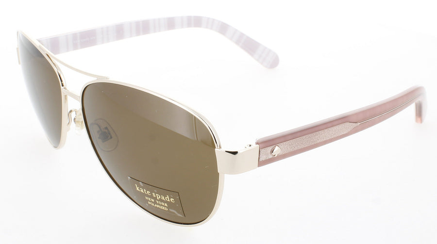  KATE SPADE Frame Women's Sunglasses Lens KATE SPADE,LIGHT GOLD,DARK BROWN POLARIZED,DALIA2/P/S,FEMALE,Sunglasses,new-in