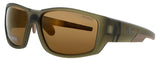 CHAMPION FINISH Frame TRANSLUCENT OLIVE Lens BROWN POLARIZED