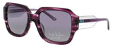 NICOLE MILLER SARDINIA Frame PURPLE STRIPE Lens VIOLET GRADIENT POLARIZED