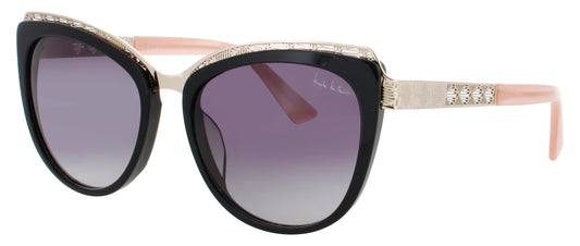 NICOLE MILLER TULIP Frame BLACK CORAL Lens DARK GREY GRADIENT