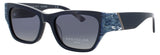 ANN TAYLOR ATP934 Frame NAVY PATTERN Lens GREY GRADIENT POLARIZED