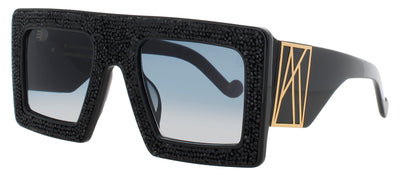 ANNA-KARIN KARLSSON MOTHER BEEP Frame BLACK CRYSTAL Lens GREY GRADIENT