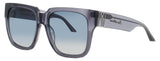 ANNA-KARIN KARLSSON COCO STORIES Frame GREY WHITE GOLD Lens BLUE GRADIENT