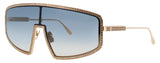 ANNA-KARIN KARLSSON SHADY LUV 2.1 Frame GOLD Lens BLUE GRADIENT