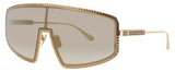 ANNA-KARIN KARLSSON SHADY LUV 2.2 Frame GOLD BLUSH MIRROR Lens BROWN MIRROR