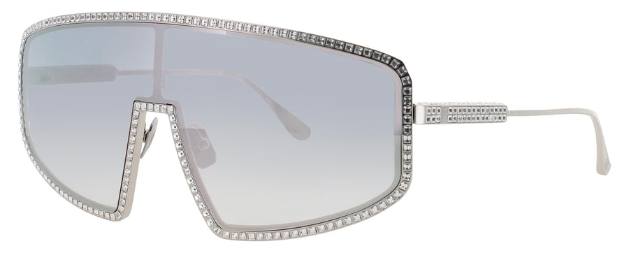 ANNA-KARIN KARLSSON SHADY LUV 2.5 Frame WHITE GOLD BLUSH MIRROR Lens GREY MIRROR