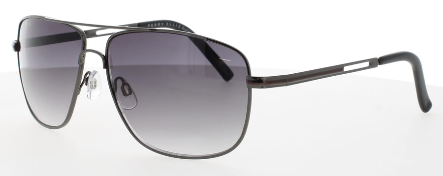 PERRY ELLIS PESUN024 Frame GUNMETAL/DARK BURGUNDY Lens SMOKE GRADIENT
