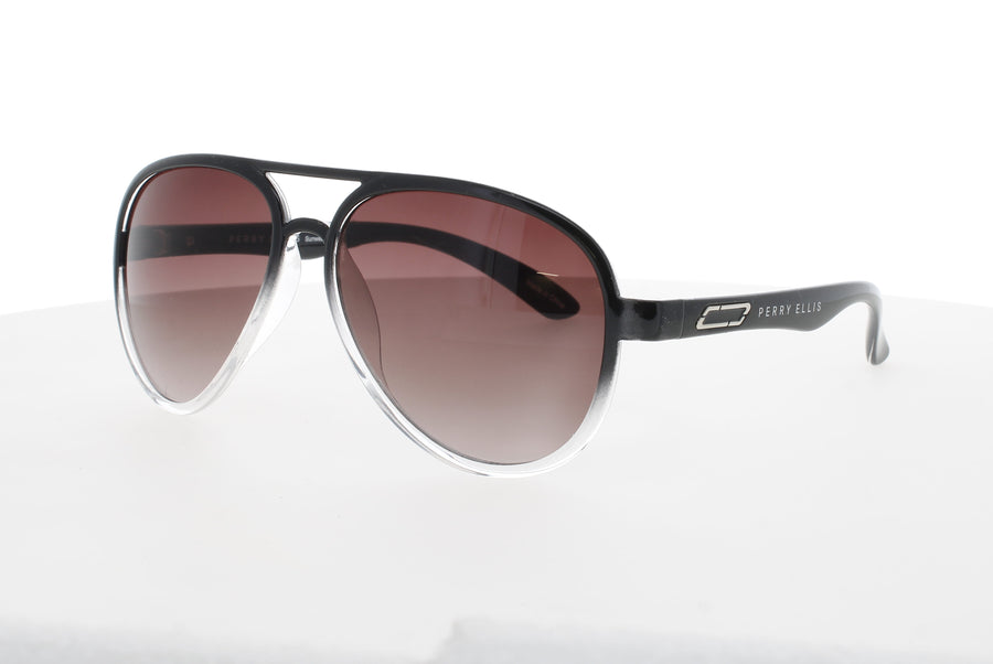 PERRY ELLIS PESUN059 Frame BLACK FADE Lens SMOKE