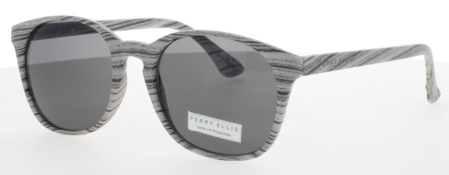 PERRY ELLIS PESUN083 Frame GREY STRIPE Lens SMOKE