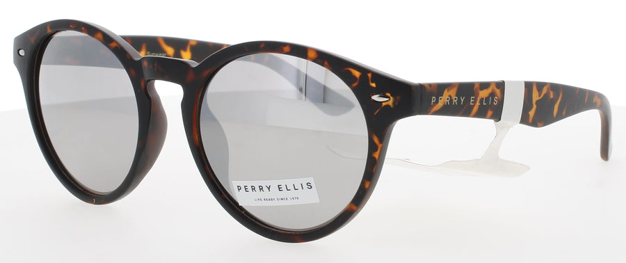 PERRY ELLIS PESUN088 Frame MATTE TORTOISE Lens GREY SILVER FLASH