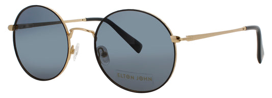 ELTON JOHN MALIBU Frame SHINY GOLD Lens BLUE TINT