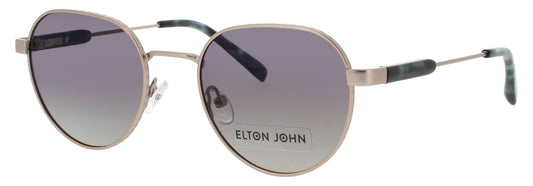 ELTON JOHN BOHEMIAN Frame MATTE GOLD Lens GREY TO BROWN GRADIENT
