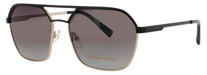 ELTON JOHN RED CARPET Frame BLACK GOLD Lens GREY GRADIENT