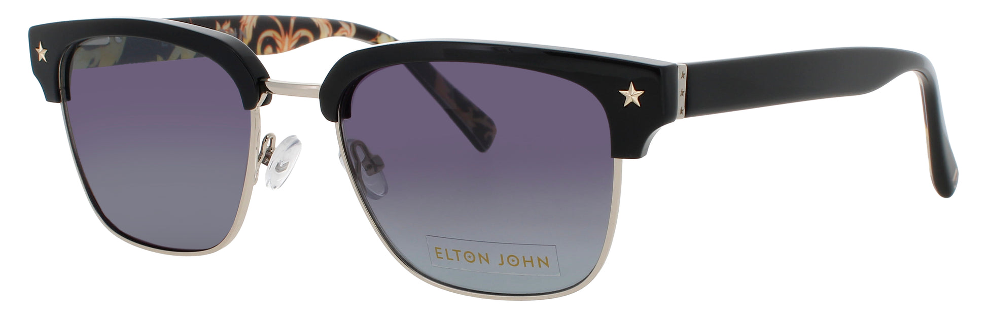 ELTON JOHN MADMAN Frame BLACK Lens SMOKE