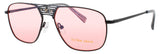 ELTON JOHN CONCORDE Frame MATTE GREY Lens PINK TINT 