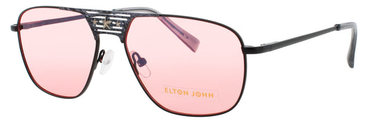 ELTON JOHN CONCORDE Frame MATTE GREY Lens PINK TINT 
