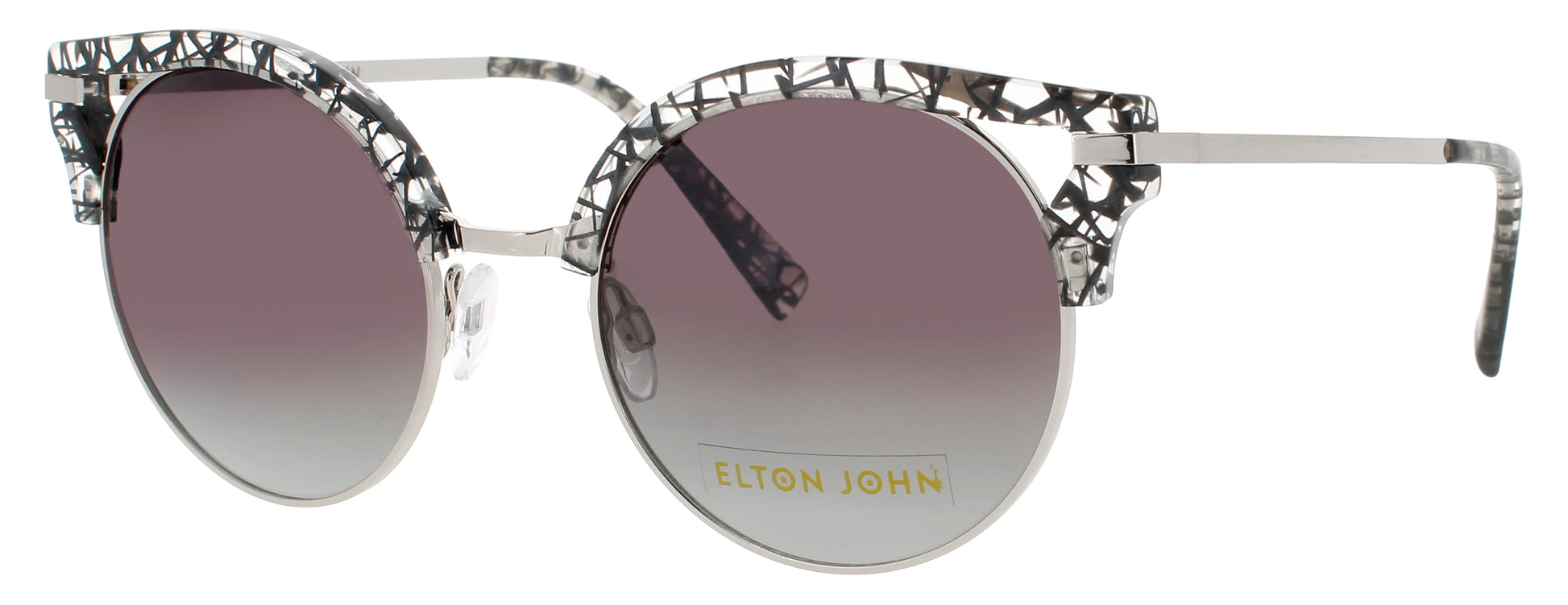 ELTON JOHN DUCKTAIL Frame BLACK LACE Lens POLARIZED GREY