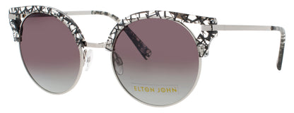 ELTON JOHN DUCKTAIL Frame BLACK LACE Lens POLARIZED GREY