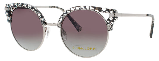 ELTON JOHN DUCKTAIL Frame BLACK LACE Lens POLARIZED GREY