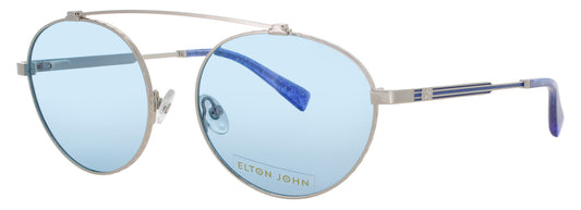 ELTON JOHN DREAMER Frame SILVER / BLUE GLITTER Lens BLUE POLARIZED