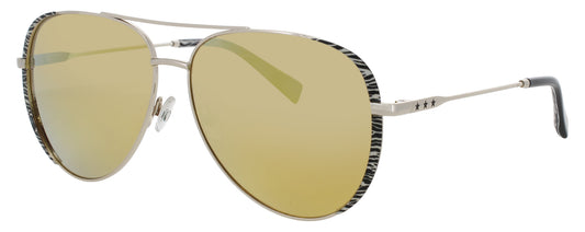 ELTON JOHN ANIMAL INSTINT Frame PALE GOLD Lens BROWN GOLD FLASH