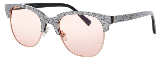 ELTON JOHN BEEHIVE Frame SILVER GLITTER Lens ROSE POLARIZED