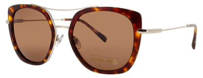 ELTON JOHN BOMBSHELL 1 Frame GOLD TORTOISE Lens BROWN TINT
