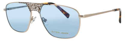 ELTON JOHN CONCORDE 3 Frame GOLD Lens BLUE TINT