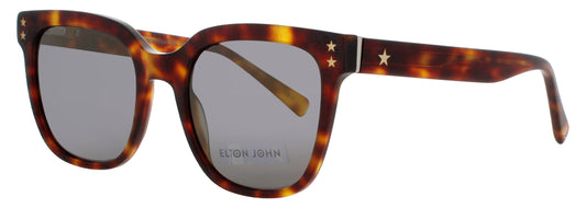 ELTON JOHN OVERTURE Frame MATTE TORTOISE Lens GREY WITH GOLD MIRROR