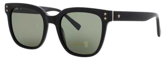 ELTON JOHN OVERTURE Frame MATTE BLACK Lens GREEN TINT